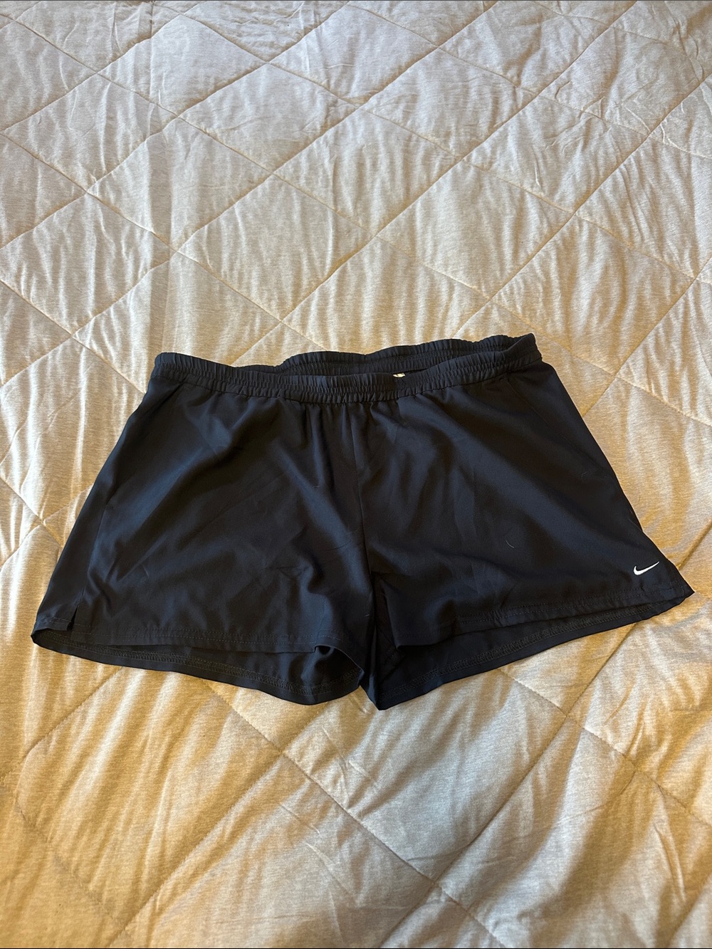 Vintage Nike Navy Blue  Women's Running Shorts with Swoosh